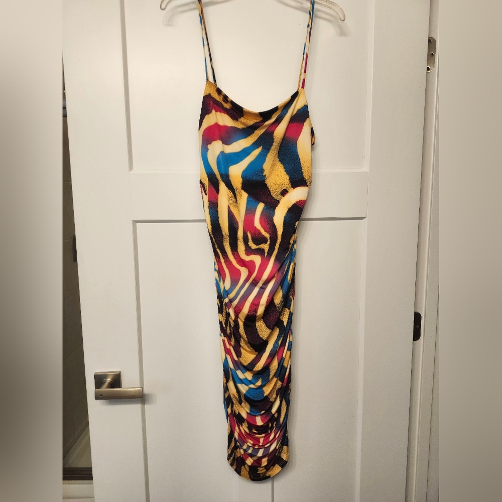 Fashion Nova Multicolor Bodycon Dress